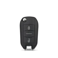 Klapsleutelbehuizing 2 knops voor Citroen/Peugeot