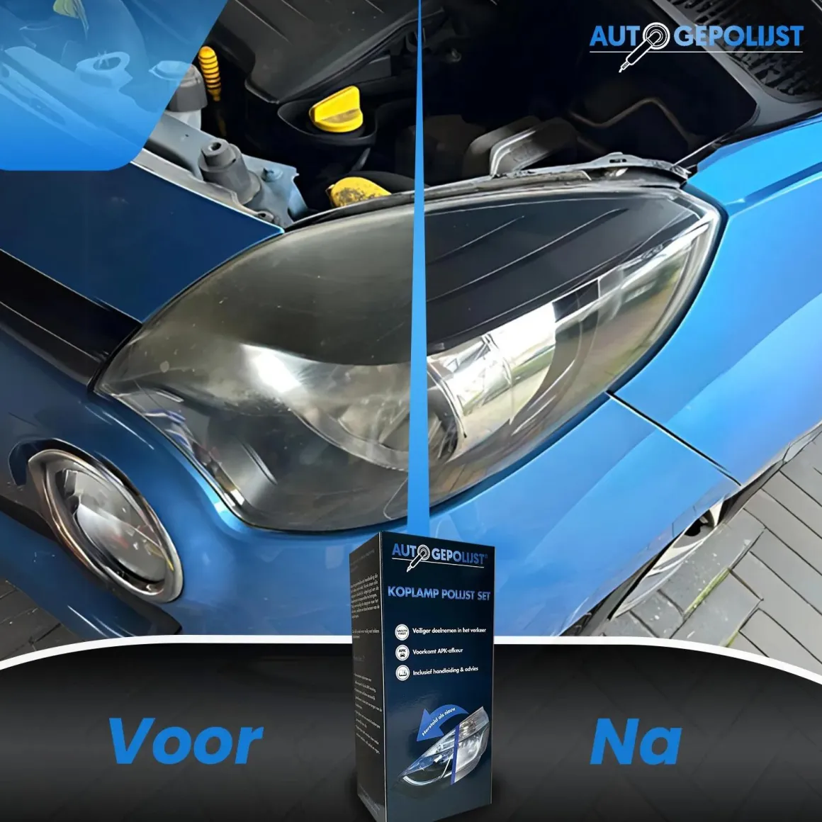 Koplamp Polijst Set - Restauratie Kit - 16 Delig