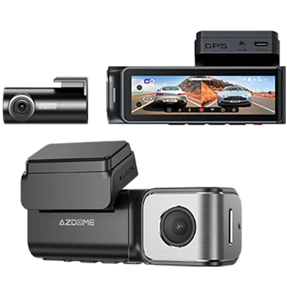 M360 2CH 4K Wifi GPS 64gb dashcam