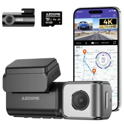 M360 2CH 4K Wifi GPS 64gb dashcam