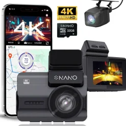 M68 4K 2CH Wifi GPS 32gb dashcam