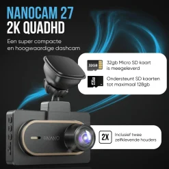 M27 2K QuadHD Wifi GPS 32gb dashcam