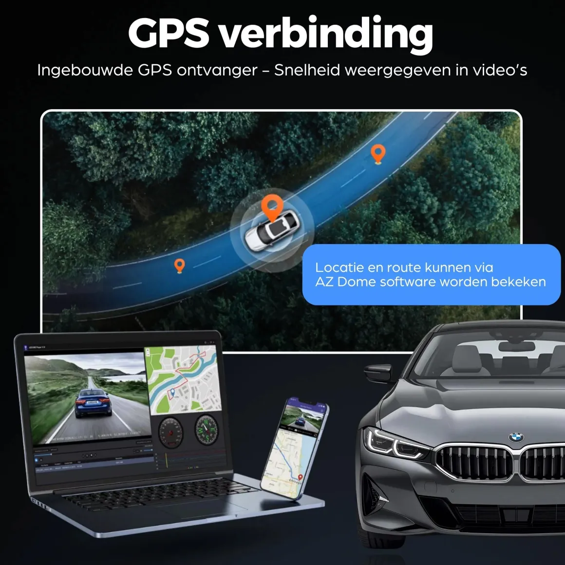 M770 Pro 1CH 4K Wifi GPS 64gb dashcam