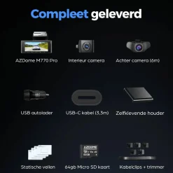 M770 Pro 1CH 4K Wifi GPS 64gb dashcam