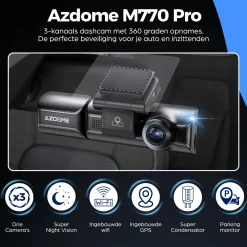 M770 Pro 1CH 4K Wifi GPS 64gb dashcam