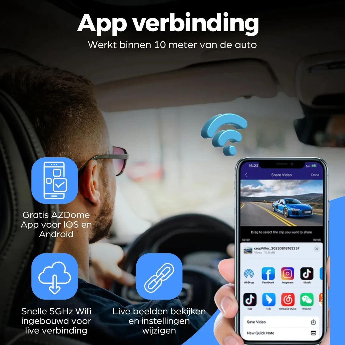 M770 Pro 1CH 4K Wifi GPS 64gb dashcam