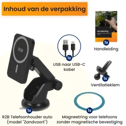 MagSafe Autohouder met Draadloos Opladen