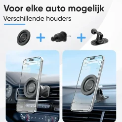 MagSafe Telefoonhouder Auto - Zwart