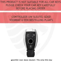 Metalen Sleutelhoesje voor Mercedes grijs A3