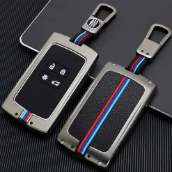 Metalen Sleutelhoesje voor Renault - Dacia grijs A