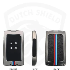 Metalen Sleutelhoesje voor Renault - Dacia grijs A