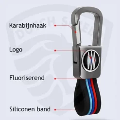 Metalen Sleutelhoesje voor Hyundai grijs B3