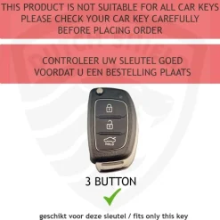 Metalen Sleutelhoesje voor Hyundai grijs B3