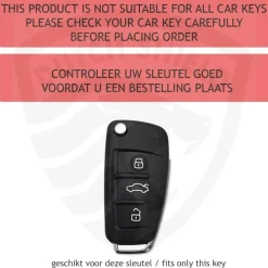 Metalen Sleutelhoesje voor Audi grijs C3