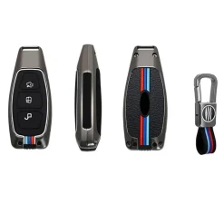 Metalen Sleutelhoesje voor Ford grijs K3