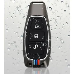 Metalen Sleutelhoesje voor Ford grijs K3