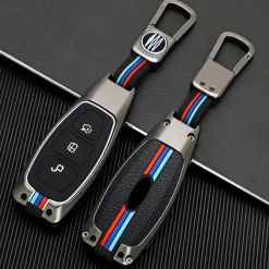 Metalen Sleutelhoesje voor Ford grijs K3