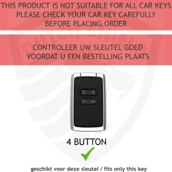 Metalen Sleutelhoesje voor Mitsubishi grijs B