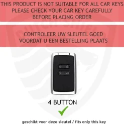 Metalen Sleutelhoesje voor Renault grijs B