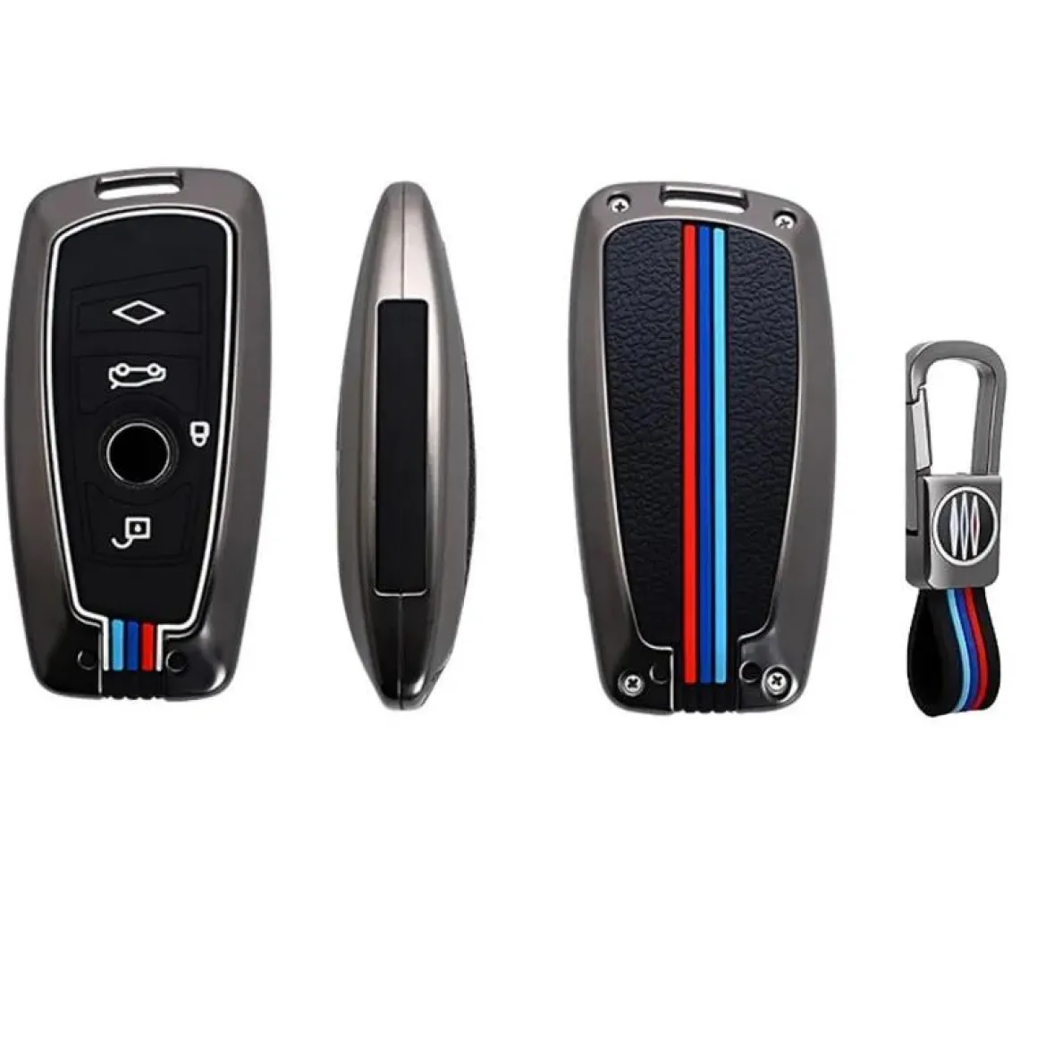 Metalen Sleutelhoesje voor Bmw grijs A4