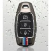 Metalen Sleutelhoesje voor Hyundai grijs D3