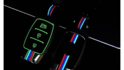 Metalen Sleutelhoesje voor Hyundai grijs D3