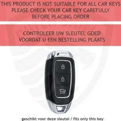 Metalen Sleutelhoesje voor Hyundai grijs D3
