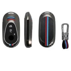 Metalen Sleutelhoesje voor Mercedes grijs C3