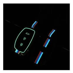 Metalen Sleutelhoesje voor Hyundai grijs A3B