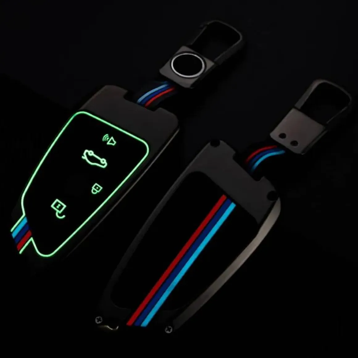 Metalen Sleutelhoesje voor Bmw grijs B4A