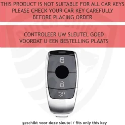 Metalen Sleutelhoesje voor Mercedes grijs B3