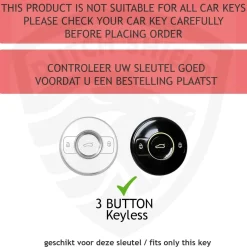 Metalen Sleutelhoesje voor Smart #1 - Smart #3
