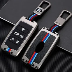 Metalen Sleutelhoesje voor Jaguar grijs B5