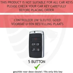 Metalen Sleutelhoesje voor Jaguar grijs B5
