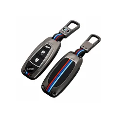 Metalen Sleutelhoesje voor Suzuki grijs A3B
