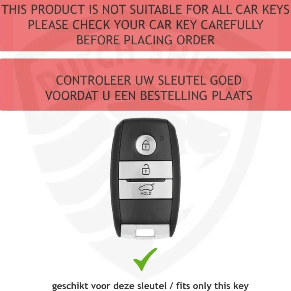 Metalen Sleutelhoesje voor Kia grijs A3A