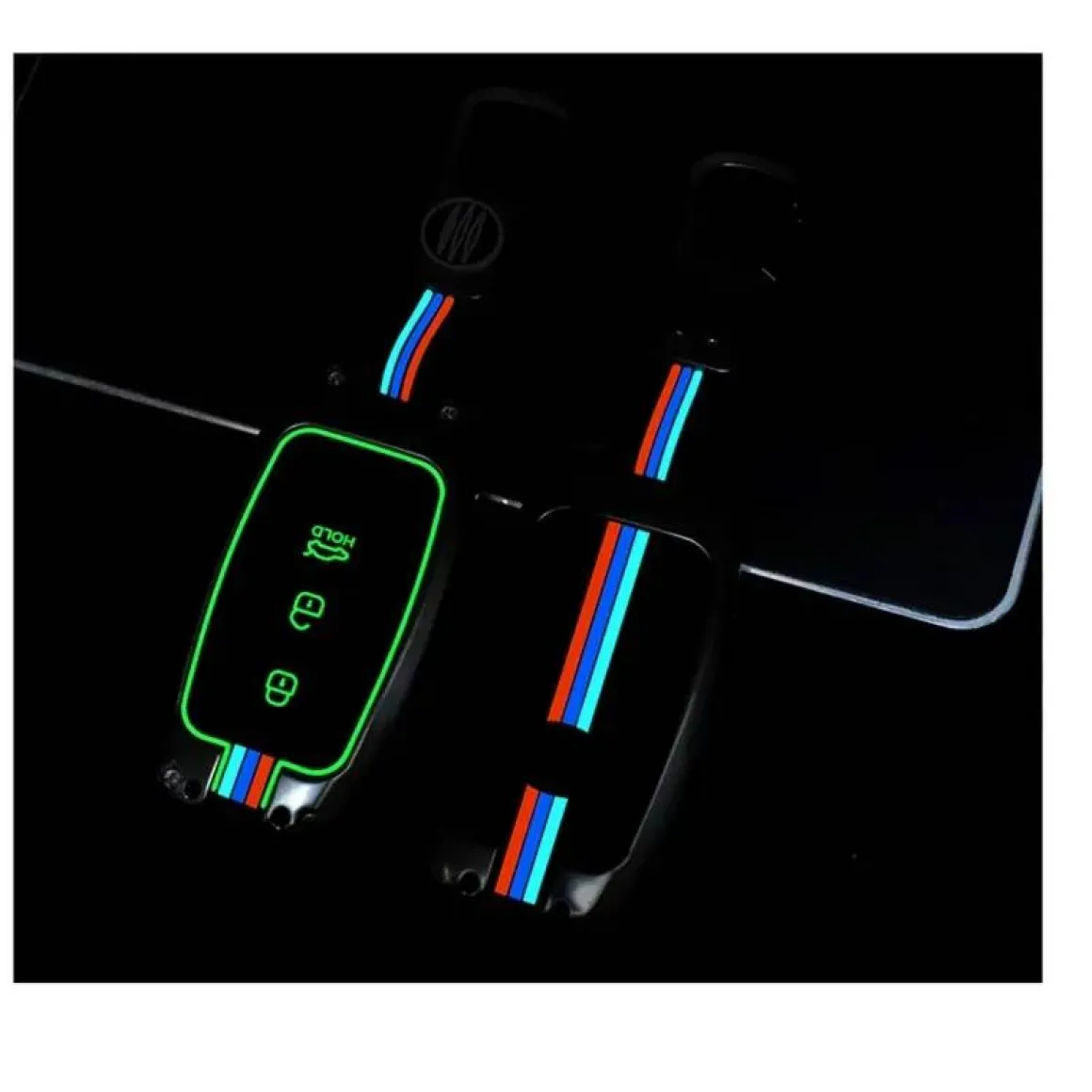 Metalen Sleutelhoesje voor Kia grijs A3A