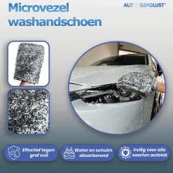 Microvezel Autowashandschoen Zwart