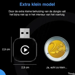 Mini 2-in-1 CarPlay & Android Auto Dongle
