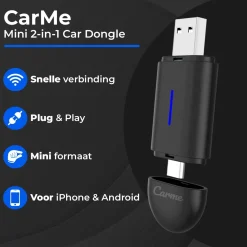 Mini 2-in-1 CarPlay & Android Auto Dongle