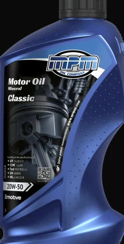 Motorolie 20w50 multi grade classic | 1 liter