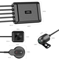 MT1 2CH Dual Wifi GPS 32gb motor dashcam