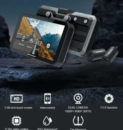N1 Pro 2CH Wifi GPS Carplay monitor en dashcam