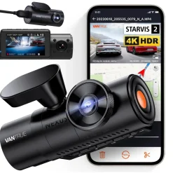 N4 Pro Triple 3CH 4K Wifi GPS dashcam