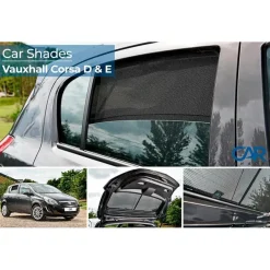 Opel Corsa D 5 deurs 2006-2014 & Corsa E 5 deurs 2014- excl. Facelift - Zonneschermen