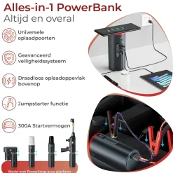 PowerSnap 12V Jumpstarter 300A & Powerbank