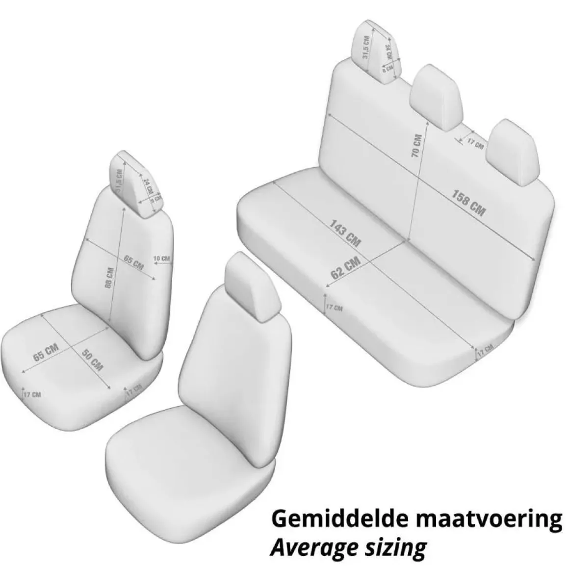 Premium - Stoelhoezenset
