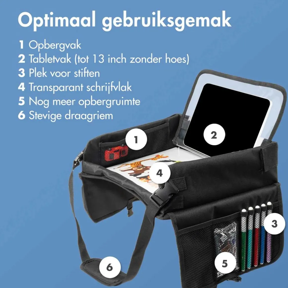 Reistafel met Tablethouder