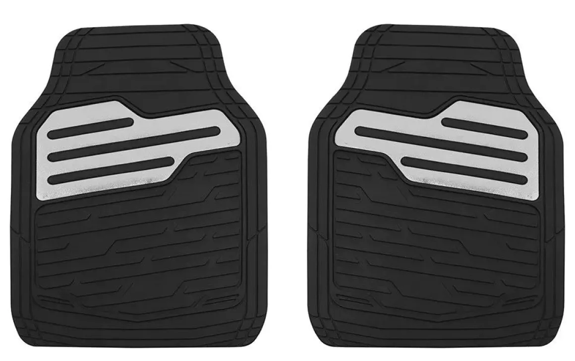 Rubber automatten set - Zwart - Grijs