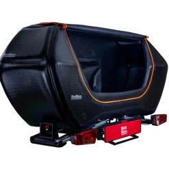 Senja trekhaakkoffer 300 liter+Sarek fietsendrager